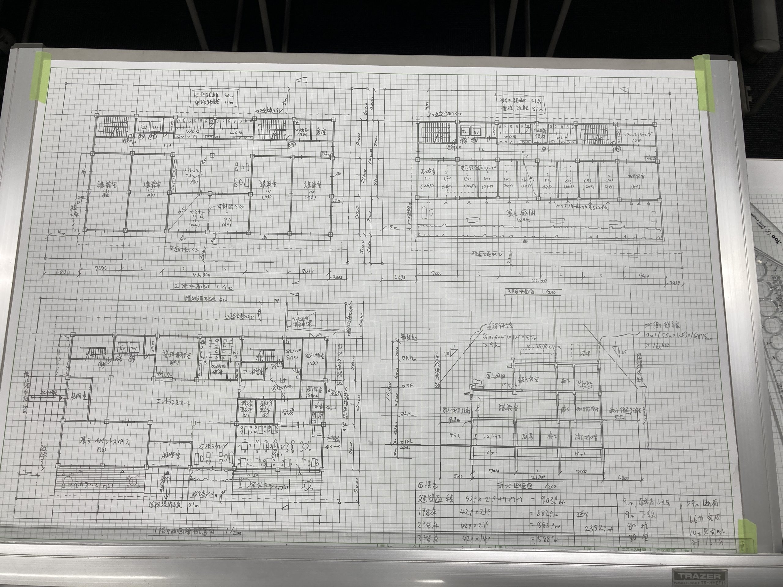 製図長期通学の後半課題2 | 建築士YM